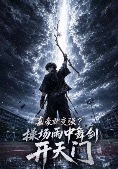 嘉豪就变强？操场雨中舞剑开天门