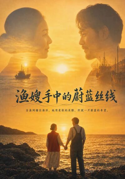 渔嫂手中的蔚蓝丝线