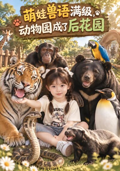 萌娃獸語滿級，動物園成了後花園