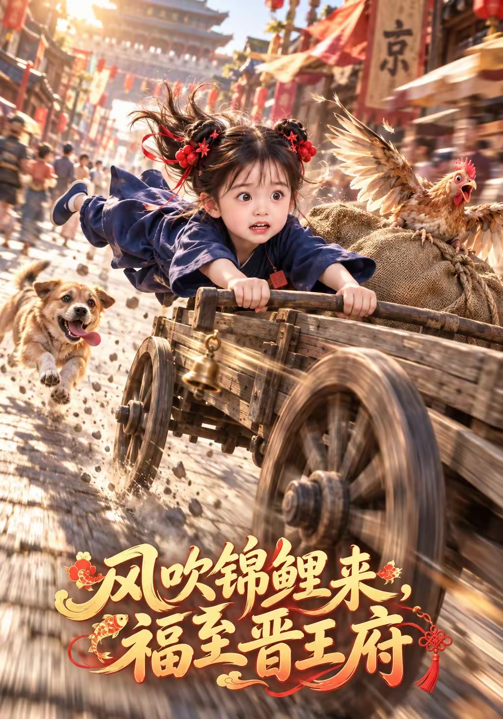風吹錦鯉來，福至晉王府
