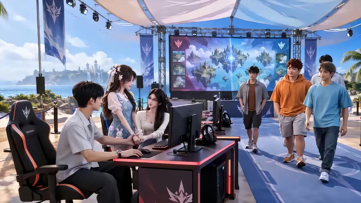 《我的遊戲好友全是大佬4：海島之行》劇照