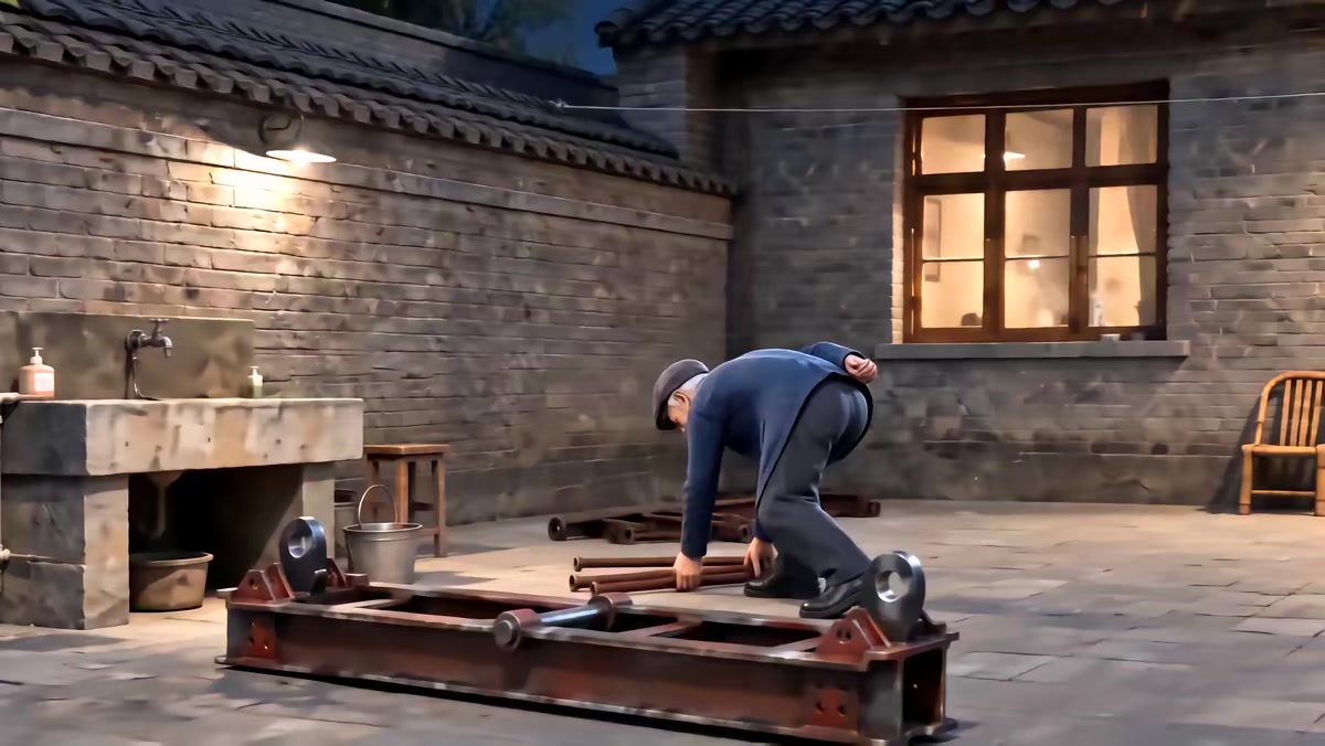 《倉庫裡的老吊機》劇照
