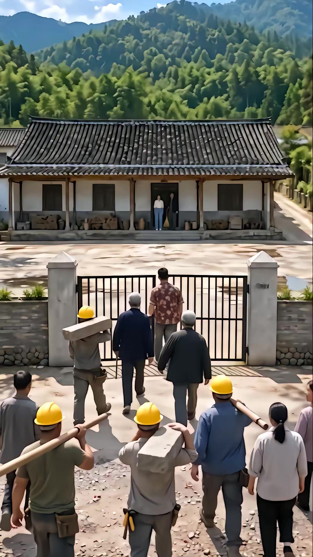 《我家院子不借道》剧照