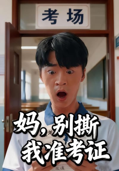 媽，別撕我准考證