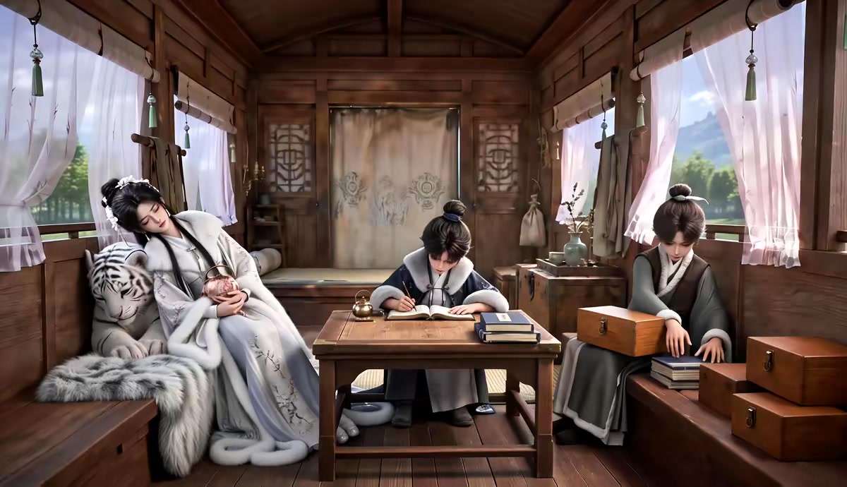 《拒绝内耗！穿书后我靠囤货苟成团宠了》剧照